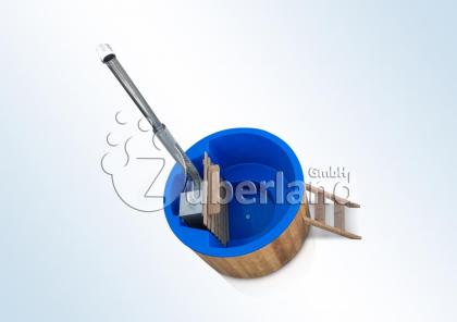 Badezuber, Zuber, Pool, Whirlpool GFK rund 1, 8m Durchmesser für Innenofen