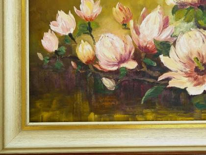 Gemälde Rudolf Winter Magnolien. B062