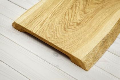 EICHENHOLZ SCHNEIDEBRETT KÜCHENBRETT MASSIVHOLZ HOLZBRETT HANDGEMACHT 38x32x4cm