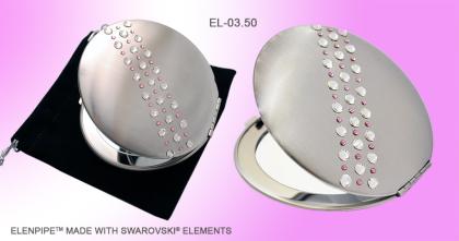 Kosmetiktaschenspiegel EL-03 ELENPIPE MADE WITH SWAROVSKI® ELEMENTS