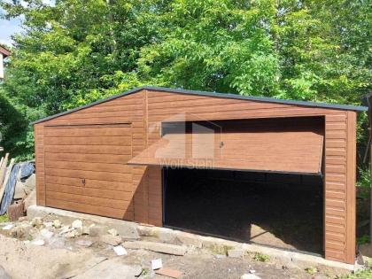  Blechgarage 7x5m Doppelgarage Metallgarage Fertiggarage Transport + Aufbau grat