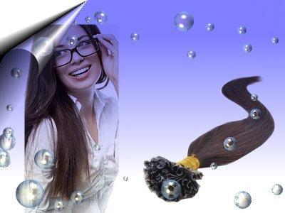 Haarshop & Haarpflege ~ 100 Stück Haar Extension ~ Echthaarsträhnen um 55, 00€
