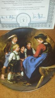 Defregger Wandteller Lilienporzellan