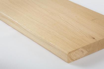 HOLZTREPPENSTUFEN HOLZTREPPE ESCHENHOLZ MASSIVHOLZSTUFE LACKIERT 85x28x4cm