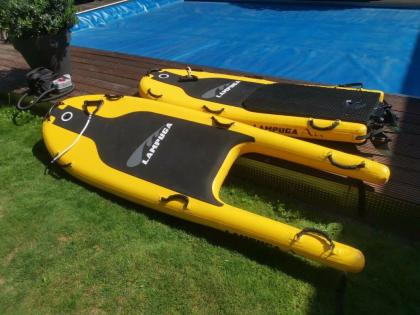 Lampuga Air elektrisches Jetboard Surfboard - gelb - kurzer und langer Rumpf