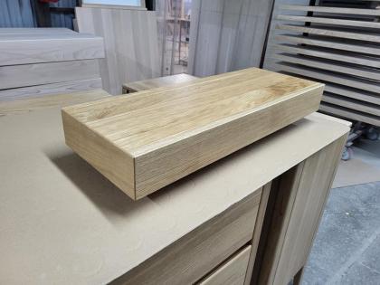 FREITRAGENDE SCHWIMMENDE MASSIVHOLZTREPPEN ESCHENHOLZ 100x28x12cm