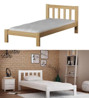 Bett Massivholzbett Lattenrost 90x200 Ehebett Jugendbett Holzbett in 2 Farben Mö