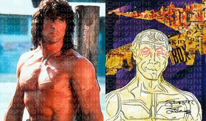 SYLVESTER STALLONE Collage 