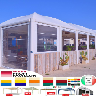 Pavillon Zelt Restaurant personalisierte Farbe Stahl Pvc Café 12x12 Garten Cafe