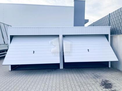 Blechgarage 6x7m Metallgarage Fertiggarage Werkzeugschuppen Hohe Qualität GP140