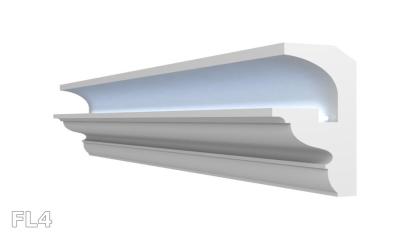 Stuckleiste FL 6M-24M Polystyrol Hartschaum indirekte Beleuchtung Lichtprofile