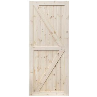 RADEX LOFT II 60 70 80 90 Rohholzflügel mit Knoten Innentür