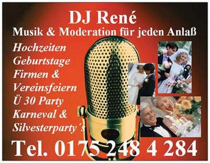 DJ RENE / MOBILE TON&LICHTANLAGE / HOCHZEITEN / FIRMEN&VEREINSFEIERN / SILVESTER