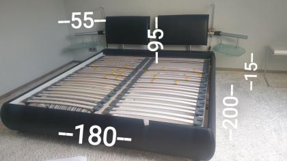 Verkaufe neuwertiges Kunstlederbett der Marke Ruf