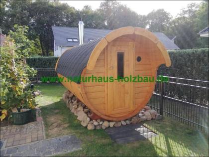Fasssauna, Saunafass, Gartensauna, Aussensauna, Tonnensauna, Holzfasssauna, ..