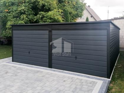  Blechgarage 6x5m Metallgarage Fertiggarage Lieferung und Montage kostenlos GP12