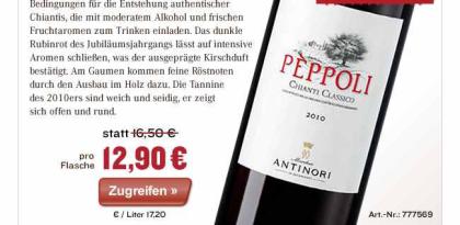 Jubiläums-Jahrgang aus dem Hause Antinori - reduziert & limitiert!