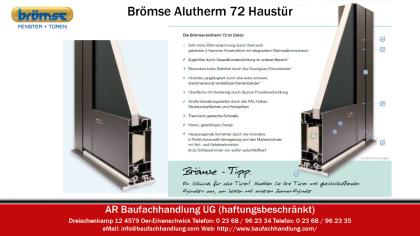 Brömse Alutherm 72 Aluminium Haustür – Beratung, Verkauf, Montage