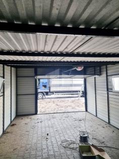 Blechgarage 4x6m Metallgarage Fertiggarage Lieferung und Montage kostenlos GP112
