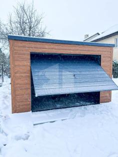 Blechgarage 4x6m Fertiggarage Stahlgarage Carport und Garage Werkzeugschuppen GP