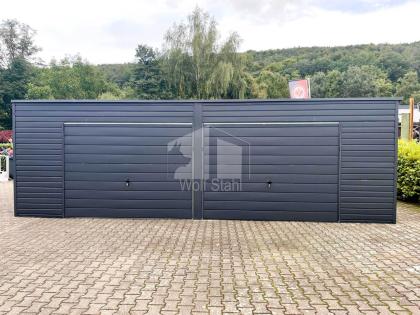 Blechgarage 7x6m Doppelgarage Metallgarage Garagen direkt vom Hersteller GP160