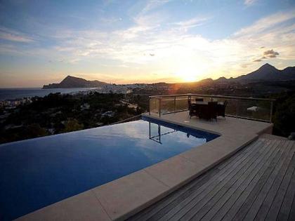 Spanien Ferienhaus Costa Blanca bei Altea mit privatem Pool und Meerblick mieten