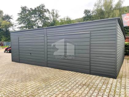 Blechgarage 7x6m Doppelgarage Metallgarage Garagen direkt vom Hersteller GP160
