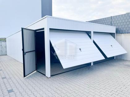 Blechgarage 6x7m Metallgarage Fertiggarage Werkzeugschuppen Hohe Qualität GP140