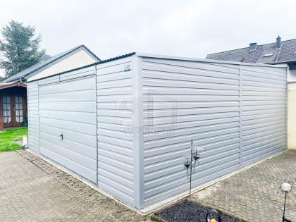  Blechgarage 5x5m Stahlgarage Doppelgarage Schuppen für Garten Günstige Preise G