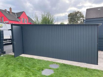 Blechgarage 3x6,5m Metallgarage Fertiggarage Werkzeugschuppen Günstige Preise 