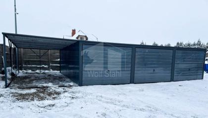  Blechgarage 9x6m Metallgarage Garage nach Maß Carport und Garage GP258