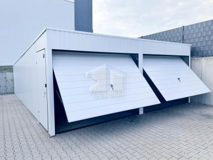 Blechgarage 6x7m Metallgarage Fertiggarage Werkzeugschuppen Hohe Qualität GP140