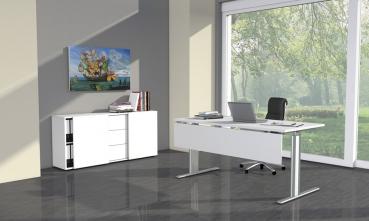 Büroschrank Sideboard 160 x 50 x 74 cm (B x T x H)
