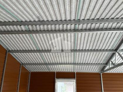  Blechgarage 6x6m Metallgarage Fertiggarage Doppelgarage Holzoptik Günstige Prei