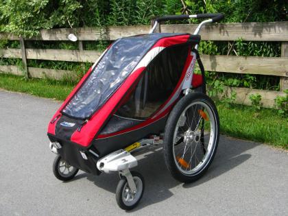 Fahrradanhänger Chariot Cougar 1 Kinderanhänger Rot