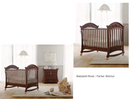 Romantisches Babybett / Wiege Rose mit Ornamenten