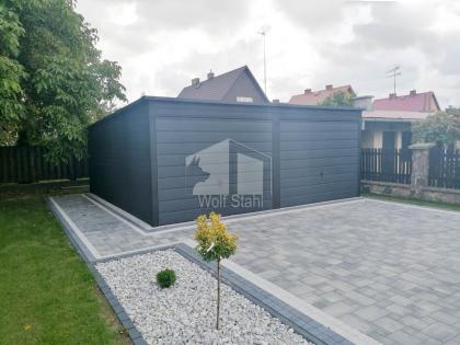  Blechgarage 6x5m Metallgarage Fertiggarage Lieferung und Montage kostenlos GP12