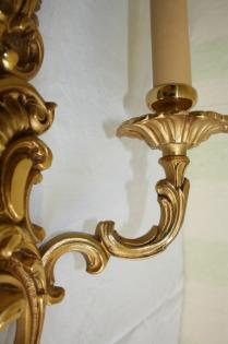 Wandlampe vergoldet