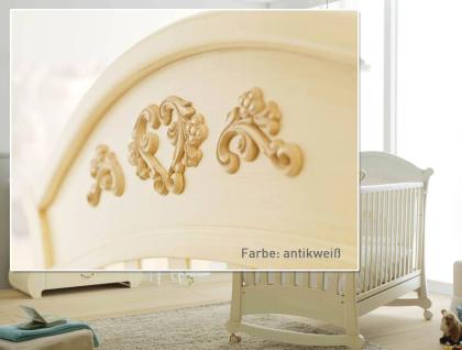 Romantisches Babybett / Wiege Rose mit Ornamenten
