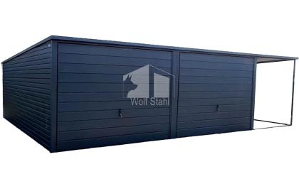  Blechgarage 6x5m Doppelgarage Metallgarage Carport und Garage Transport + Aufba