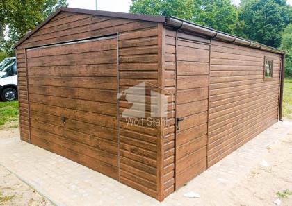  Blechgarage 4x6m Metallgarage Fertiggarage Werkzeugschuppen ID79