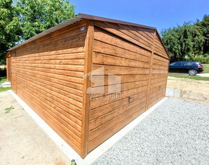  Blechgarage 6x6m Metallgarage Fertiggarage Stahlgarage Doppelgarage Transport +