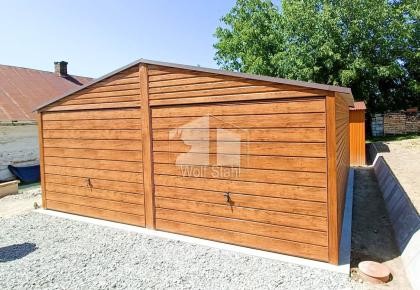  Blechgarage 6x6m Metallgarage Fertiggarage Stahlgarage Doppelgarage Transport +