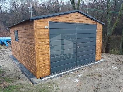 Blechgarage 4x5m Schuppen für Garten Werkzeugschuppen Fertiggarage Stahlgarage I