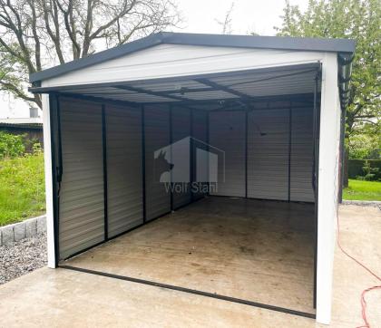  Blechgarage 3x5m Garage mit Satteldach Metallgarage Fertiggarage Hohe Qualität 