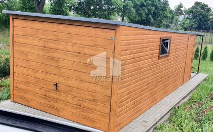  Blechgarage 3x6m Metallgarage Carport und Garage Überdachung Holzoptik ID87