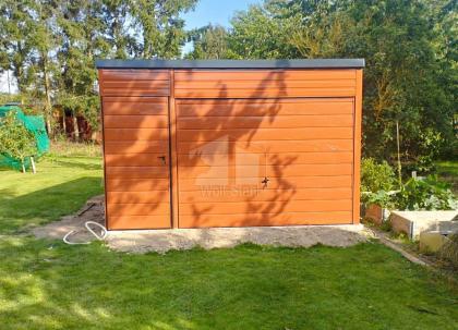  Blechgarage 4x5m Fertiggarage Stahlgarage Garage nach Maß Schuppen für Garten G