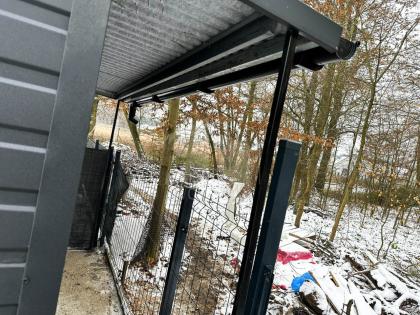 Blechgarage 3x5m Metallgarage Fertiggarage Werkzeugschuppen Gartenhaus Individue