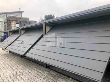  Blechgarage 9x6m Carport und Garage Doppelgarage Metallgarage Fertiggarage GP16