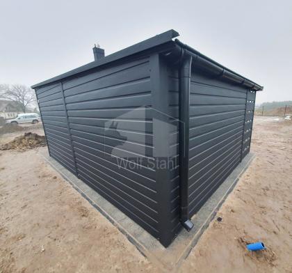  Blechgarage 3x6m Metallgarage Fertiggarage Holzoptik Individuelle Projekte ID44